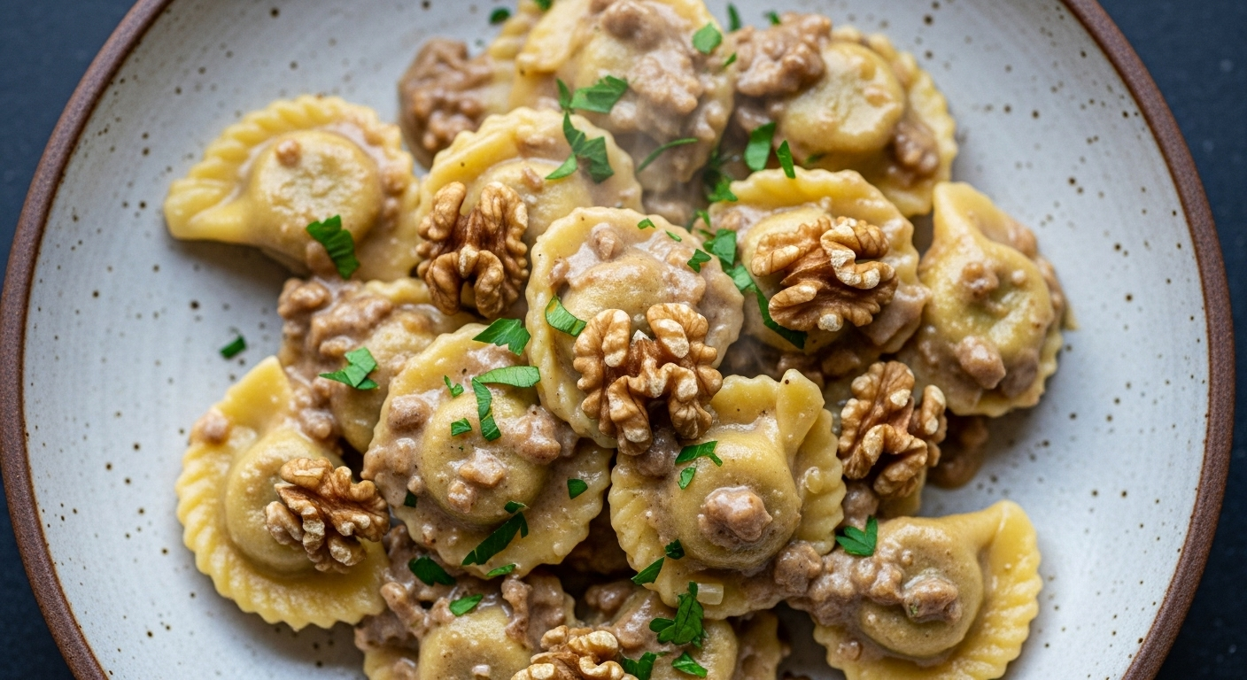 The Best Pansotti in Salsa di Noci: Creamy Walnut Pasta from Liguria