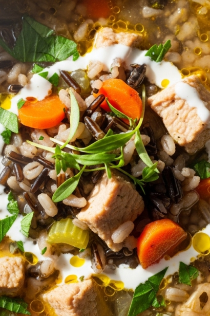 Turkey and Wild Rice Soup Delight: Savor the Comfort