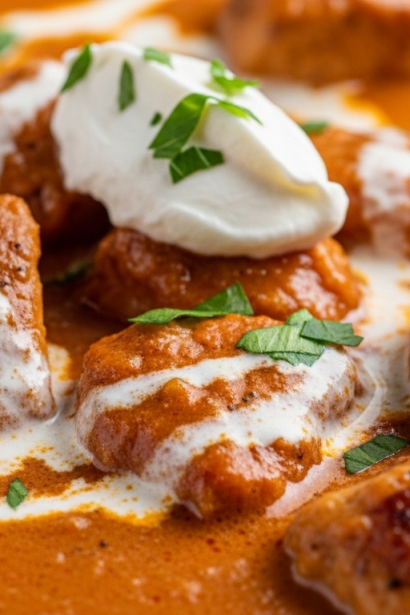Velvety Chicken and Paprika Stew: A Rich, Creamy Delight"