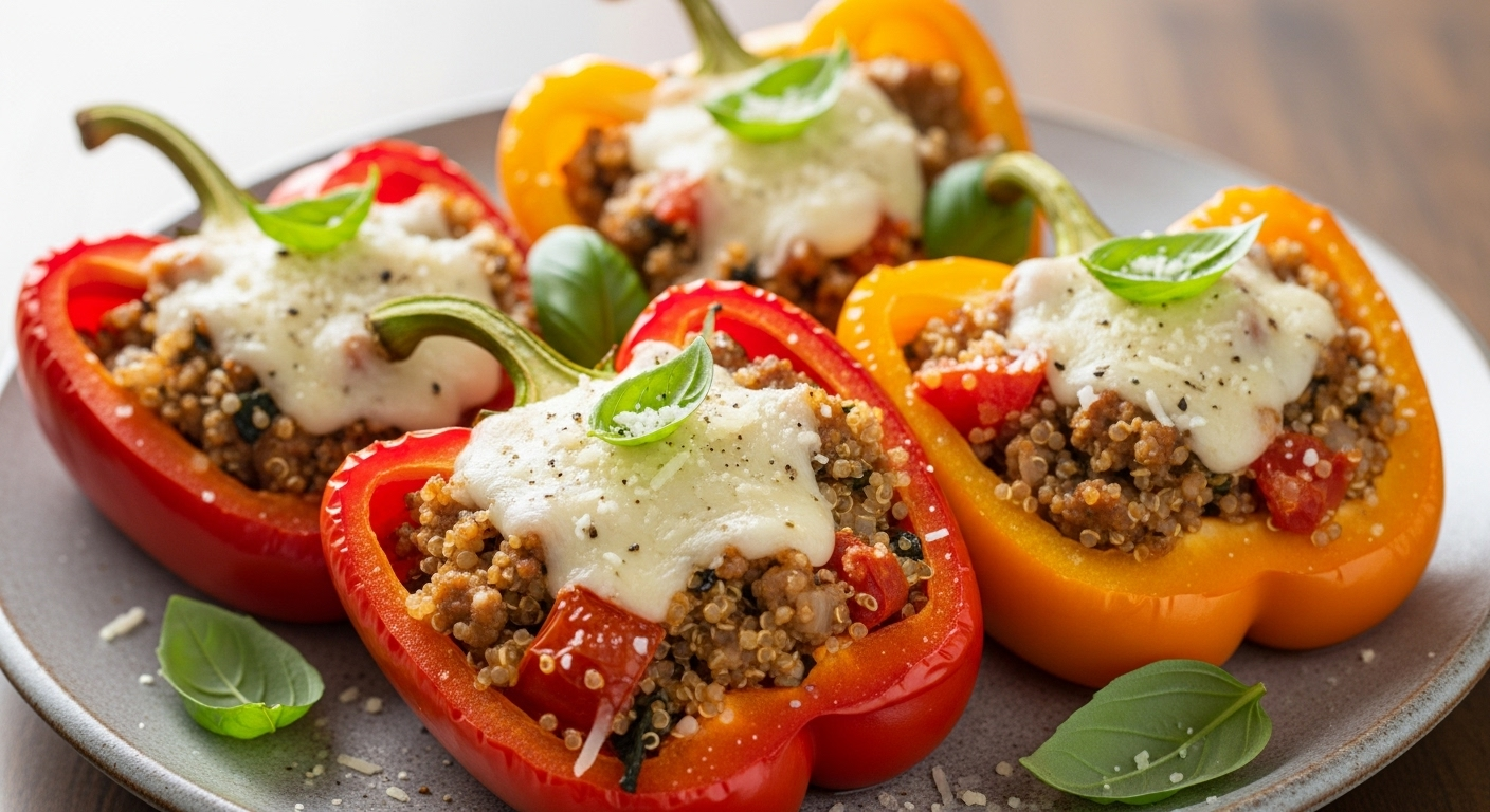 Wholesome Italian Stuffed Peppers with Quinoa Delight
