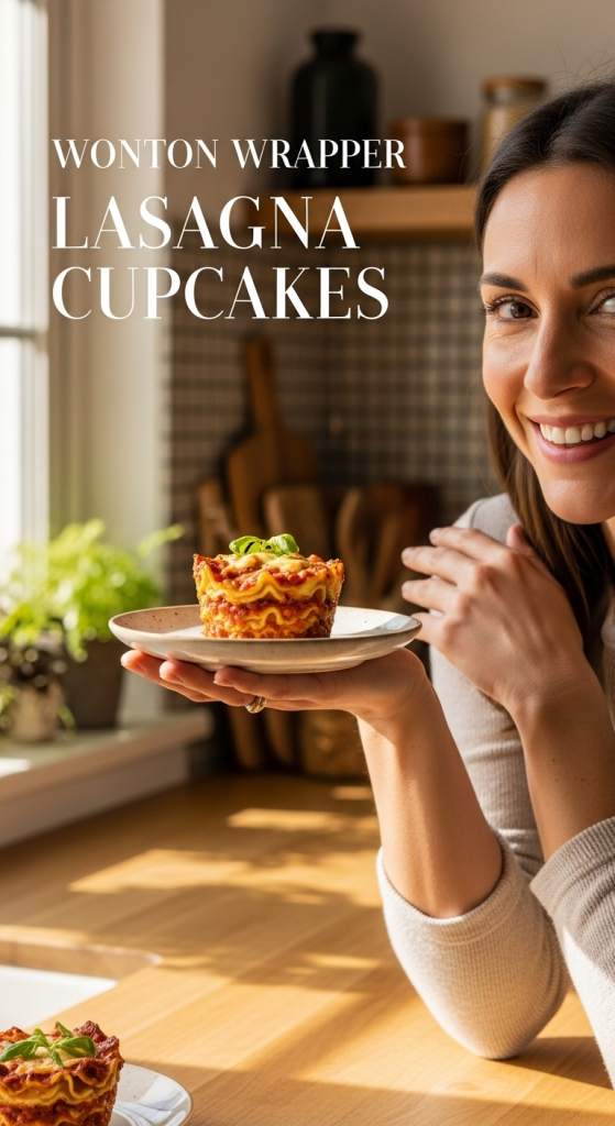 Wonton Wrapper Lasagna Cupcakes: Bite-Sized Italian Delight