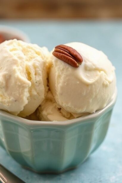 آيس كريم بانا كريمي بنكهة الفستق والجوز مع سكر ذهبي، وصفة نباتية لا تُنسى