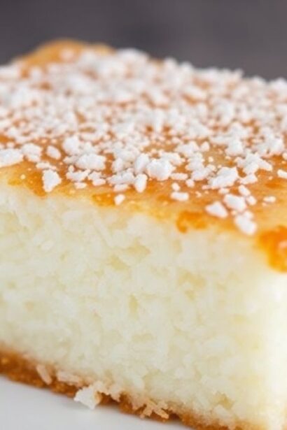 كعك الأرز بجوز الهند الحلو، تقليد البِبِنكا الفلبيني الشهي مع لمسة جوز الهند.