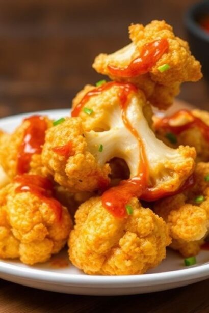 زهرة قرنبيط كورية مقرمشة مع صوص غوتشوجان حار لذيذ