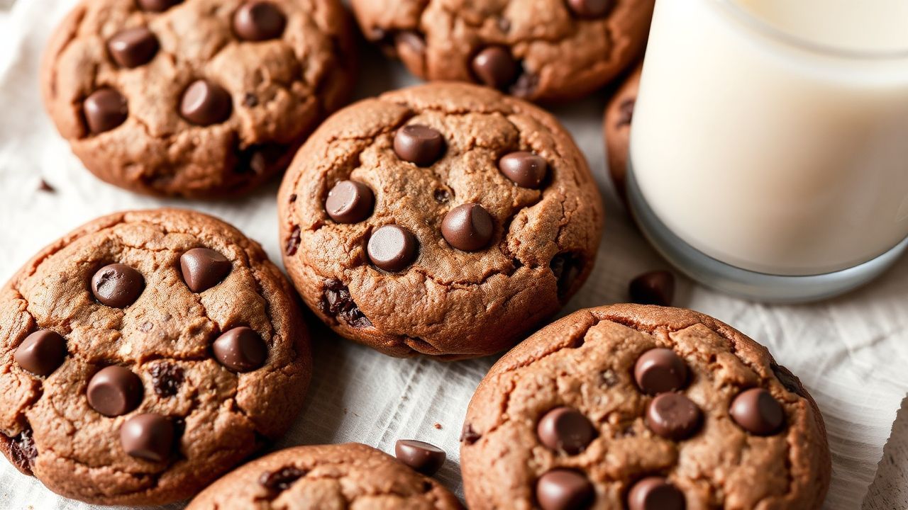 خَبزات رقائق الشوكولاتة بالزبدة على صينية، دليل مثالي لخطوات تحضير دفعة صغيرة.