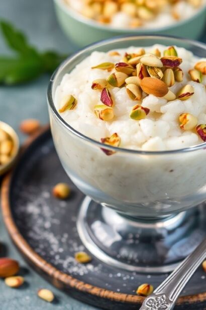 بَسْتَ كَرْدَمُوم عَطِرِيّ رِزّ بِالحَلَاوَة مَع فِسْتَقِيَات مُقَرْمِشَة فوقًا