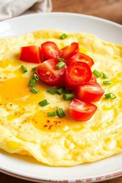 بيض عجة رقيق تحفة في مقلاة، وصفة 5 دقائق لنتيجة مثالية، fluffy perfection