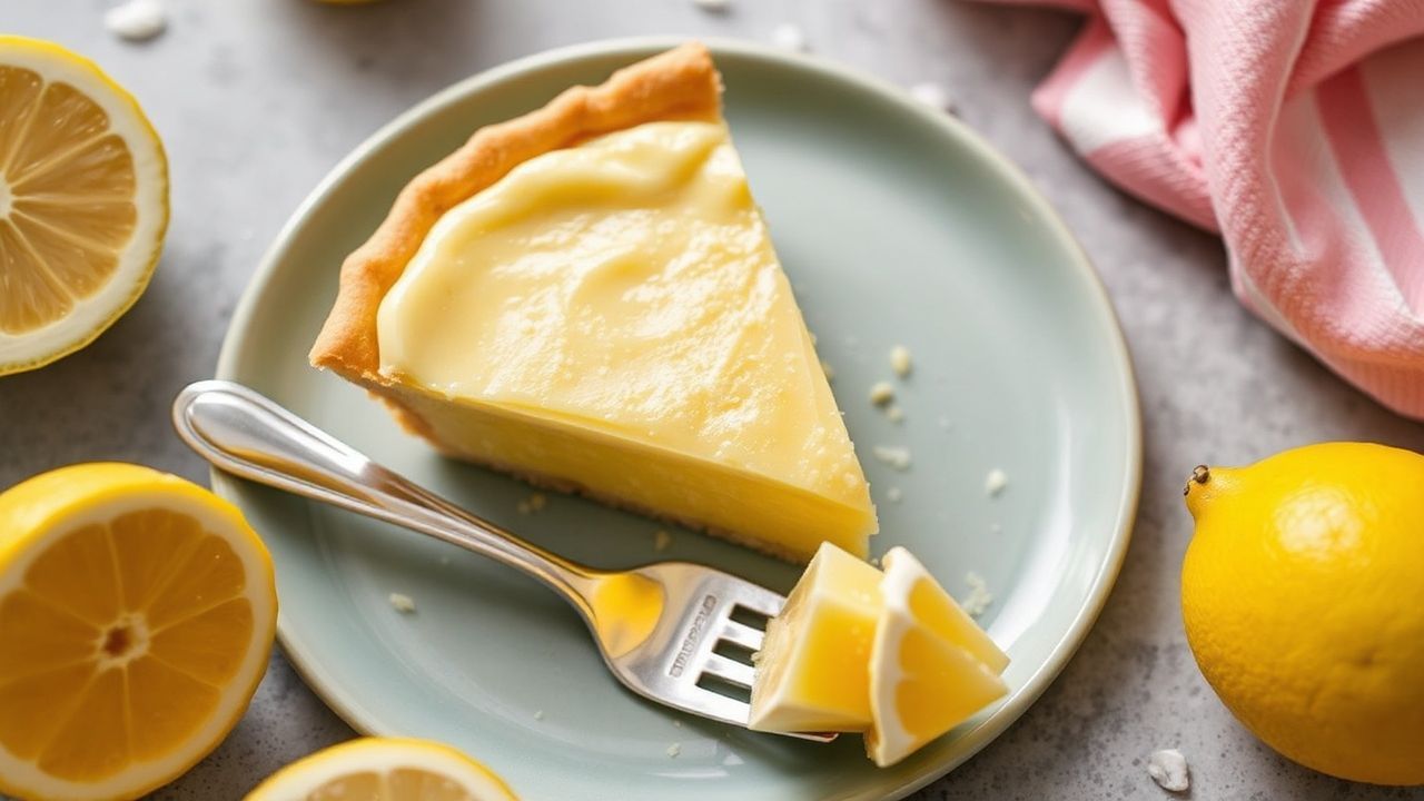 فطيرة ليمون كريمية بسطع زاستي مدهش، تكشف سحر تشيز باي للحلوى.