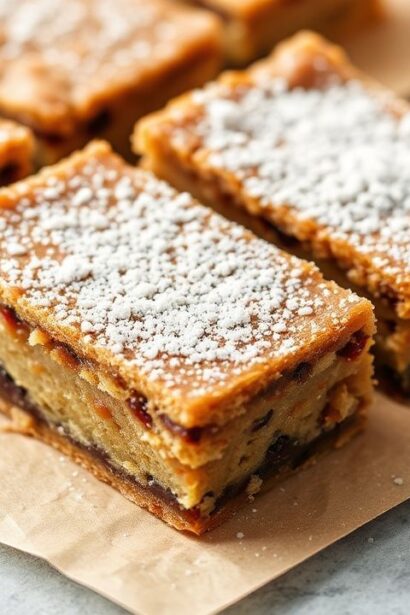 بلوندية ميسو مالحة-حلوة غنية، مكعبات ذهبية مع لمعة كراميل في لقطة شهية.