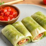 لفائف ملفوف محشوة بشكل مذهل مع صوص طماطم حامضي، ملفوفة بنكهة لا تُقاوم