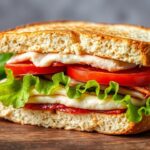 ساندويتش تركيا كلاسيكي بستايل عصري، طبقات لذيذة وڤخمة، خيار مثالي للجميع.