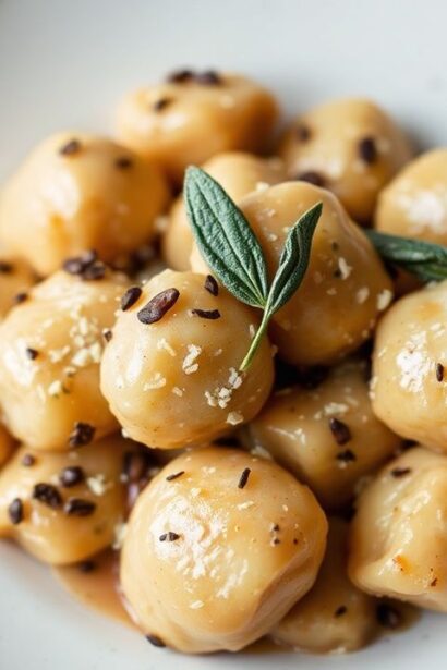 زلية بطاطا حلوة محلية طرية مع صوص زبدة بنية بالْمريمية—أفضل نْوكّي.