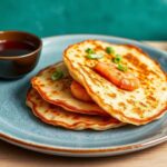 مقال: وصفة “Crispy Seafood & Scallion Pancakes” بالدجاج… وطبق مقرمش بالسي فود والبصل الأخضر