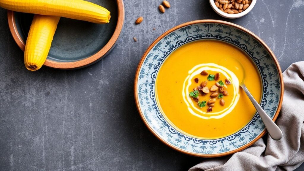 Golden Turmeric Lentil Soup served with herbs and a warm, comforting look.