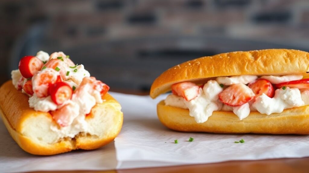 Lobster rolls comparison: Connecticut warm butter style vs Maine chilled mayo style