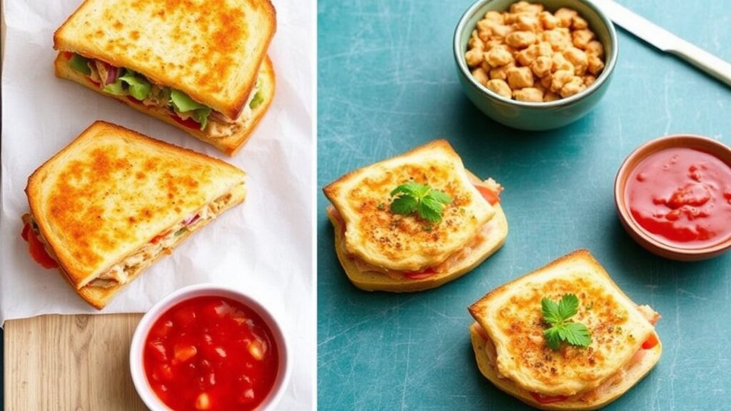 Spicy tuna melt with melty cheese ready in 15 minutes