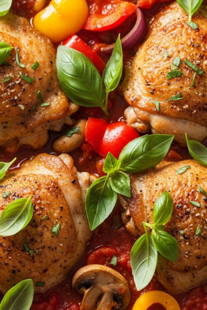 20-Minute Famous Skillet Chicken Cacciatore: Quick & Flavorful