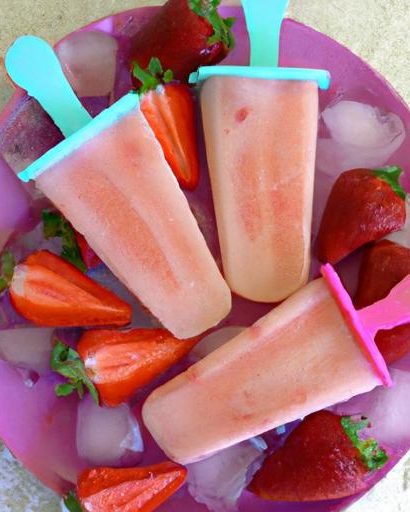 Refreshing Low-Calorie Strawberry Popsicles to Beat Heat