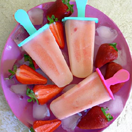 Refreshing Low-Calorie Strawberry Popsicles to Beat Heat