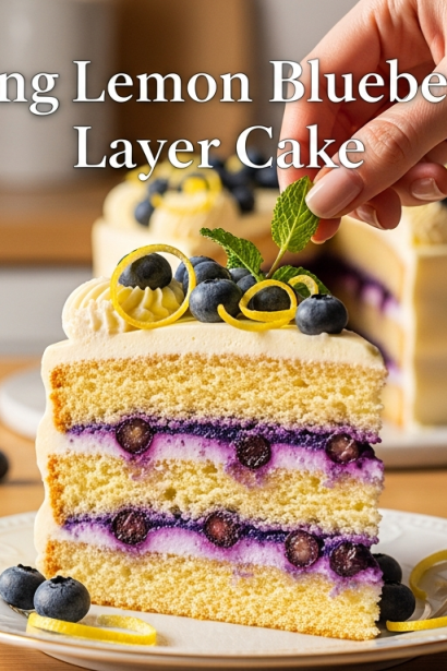 Amazing Spring Lemon Blueberry Layer Cake: Brighten Your Day