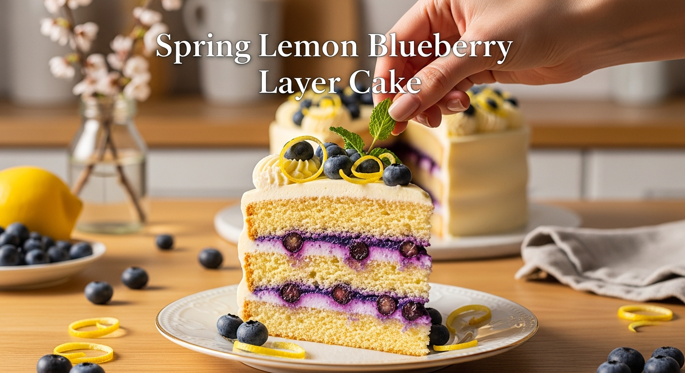 Amazing Spring Lemon Blueberry Layer Cake: Brighten Your Day
