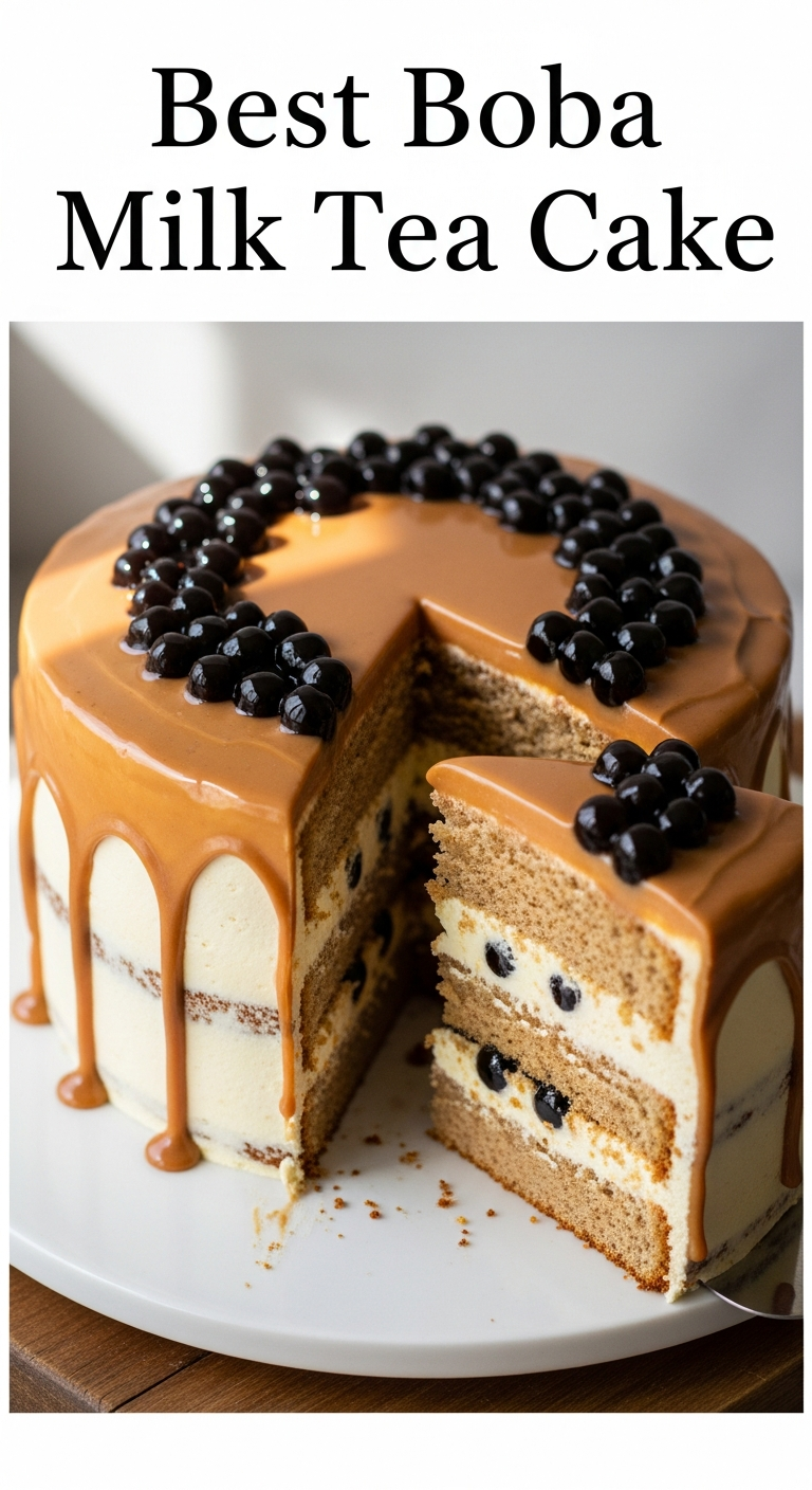 Best Boba Milk Tea Cake A Sweet Twist on Your Favorite Drink