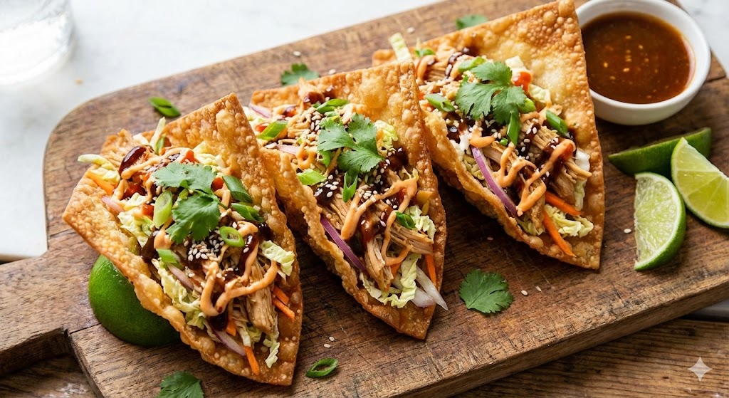 Best Crunchy Asian Chicken Wonton Tacos: A Flavorful Fusion Fiesta