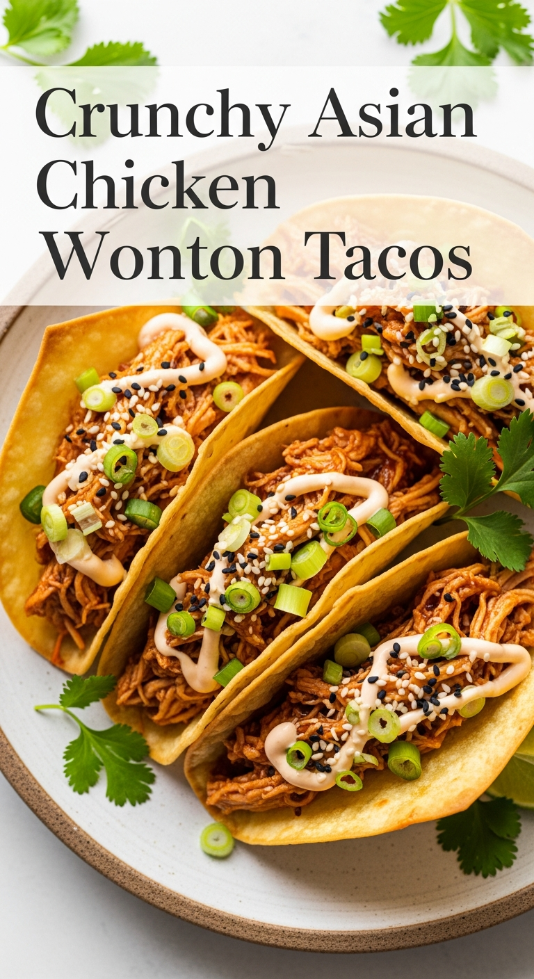 Best Crunchy Asian Chicken Wonton Tacos: A Flavorful Fusion Fiesta