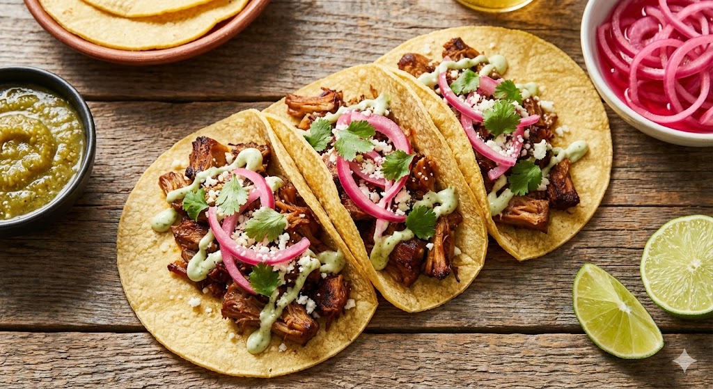 Best Jackfruit Carnitas Tacos with Tangy Pickled Onions Delight