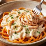 Best Sweet Potato "Pasta" in Creamy Alfredo Bliss: Twist on Comfort