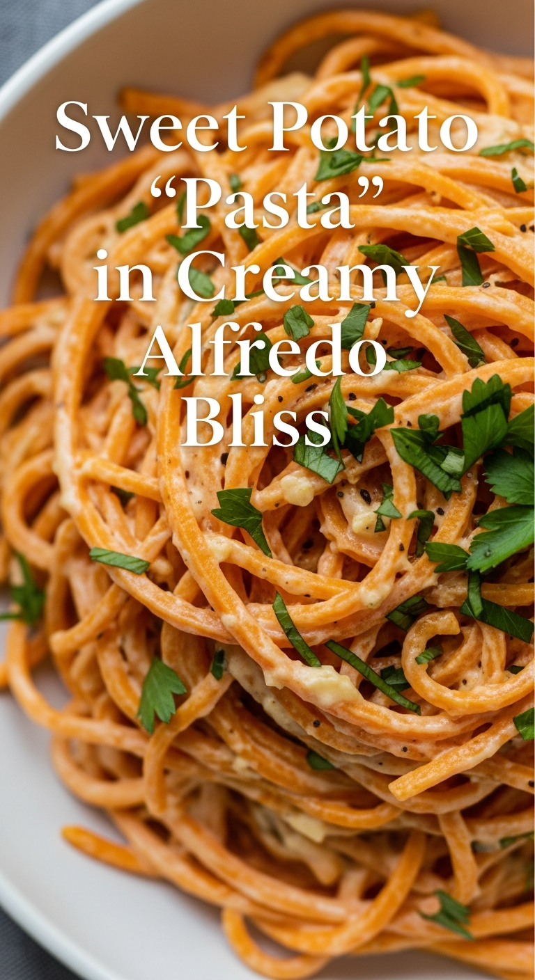 Best Sweet Potato "Pasta" in Creamy Alfredo Bliss: Twist on Comfort