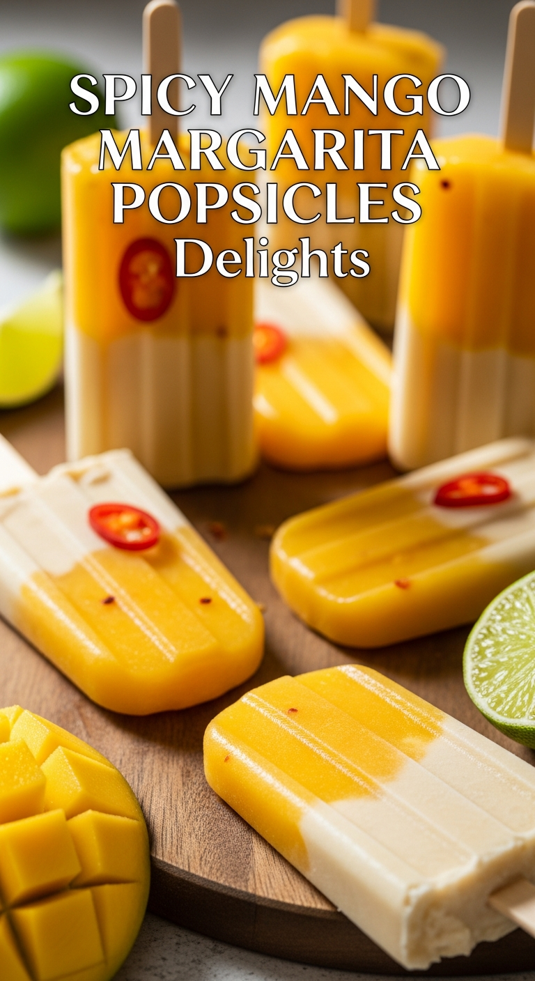 Cooling Off with Irresistible Spicy Mango Margarita Popsicles Delights