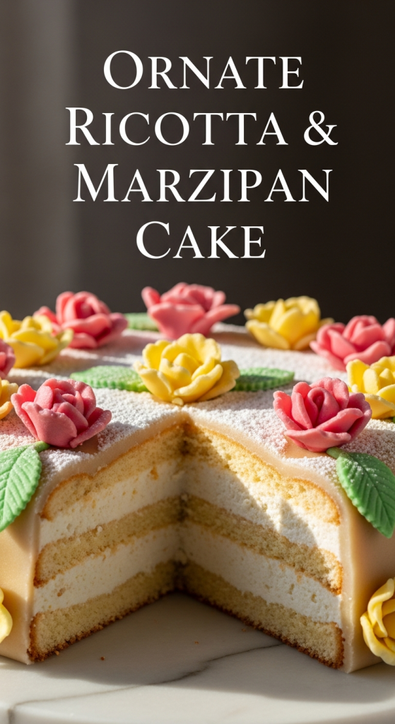 Crafting Ornate Ricotta & Marzipan Cake: Decadent Delights