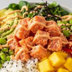 Crafting the Perfect Spicy Crab Mango Poke Bowl Tropical Zest