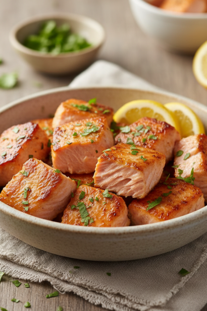 Decadent 10-Minute Air Fryer Salmon Bites Recipe Crispy & Quick