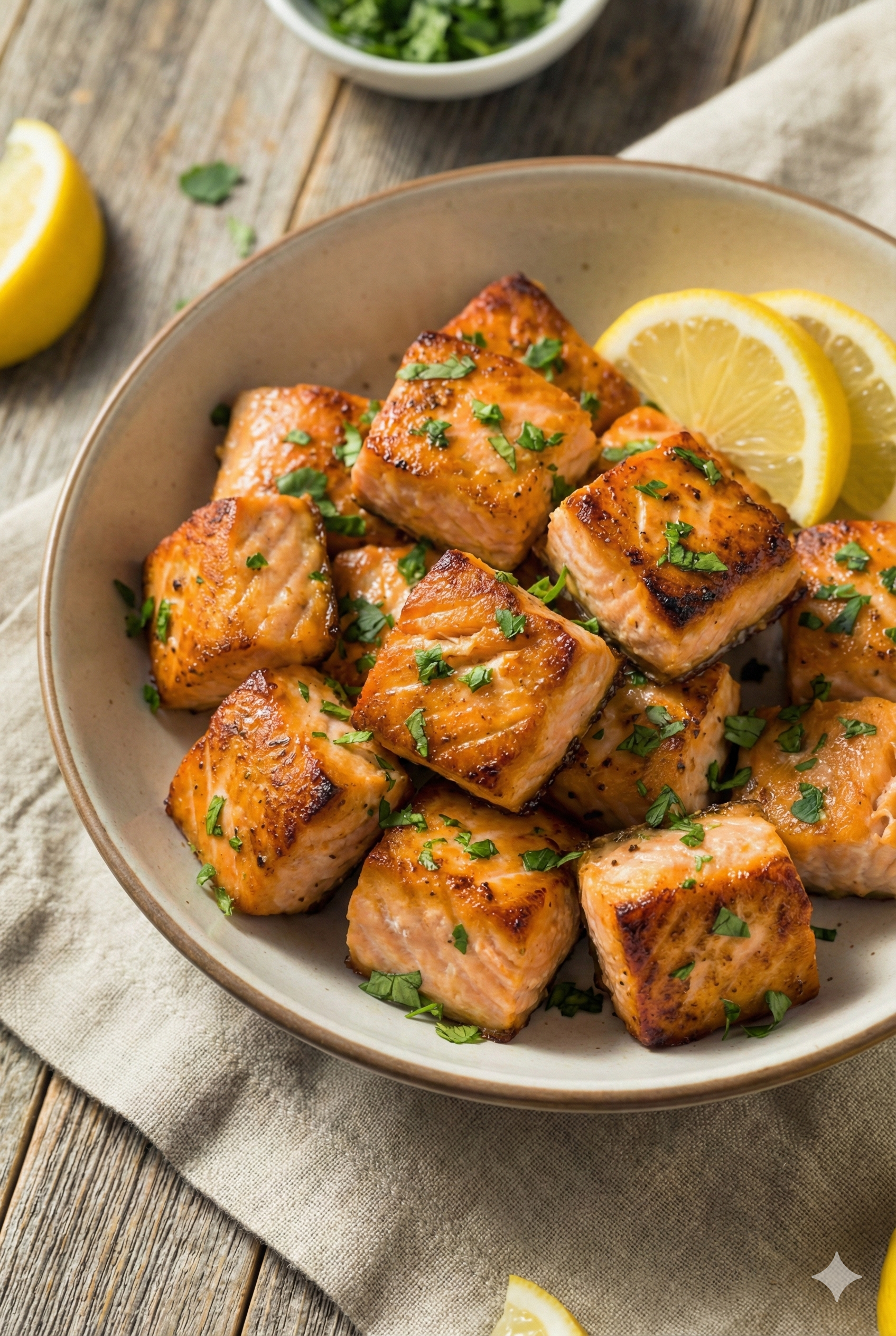 Decadent 10-Minute Air Fryer Salmon Bites Recipe Crispy & Quick