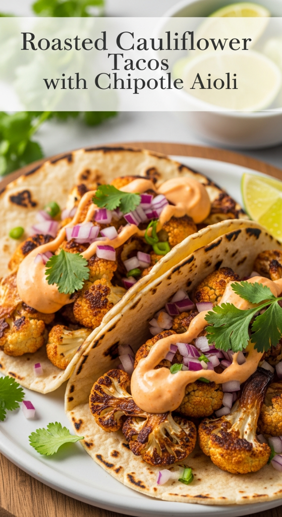 Decadent Roasted Cauliflower Tacos with Chipotle Aioli: Savor the Flavor