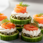 Delicious Smoked Salmon & Cream Cheese Cucumber Bites Recipe