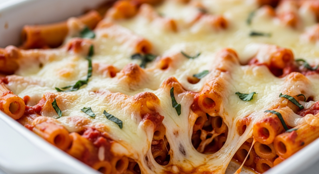 Easy Baked Ziti with Mozzarella Magic: Cheesy Delight