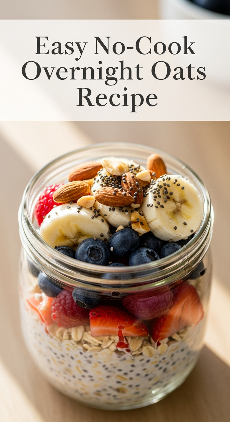 Easy No-Cook Overnight Oats Recipe: Wake Up to Delicious