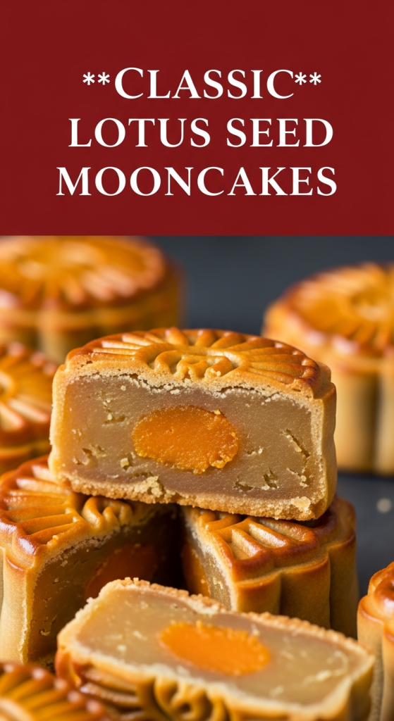 Exploring Classic Lotus Seed Mooncakes: Timeless Delight
