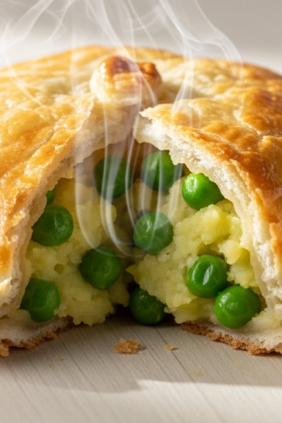 Golden Crispy Potato & Pea Turnovers: A Savory Delight