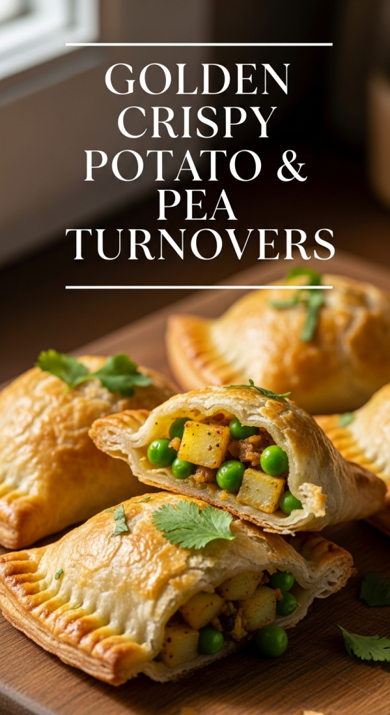 Golden Crispy Potato & Pea Turnovers: A Savory Delight