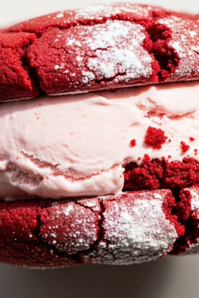 Indulge in Red Velvet Ice Cream Sandwiches A Sweet Delight