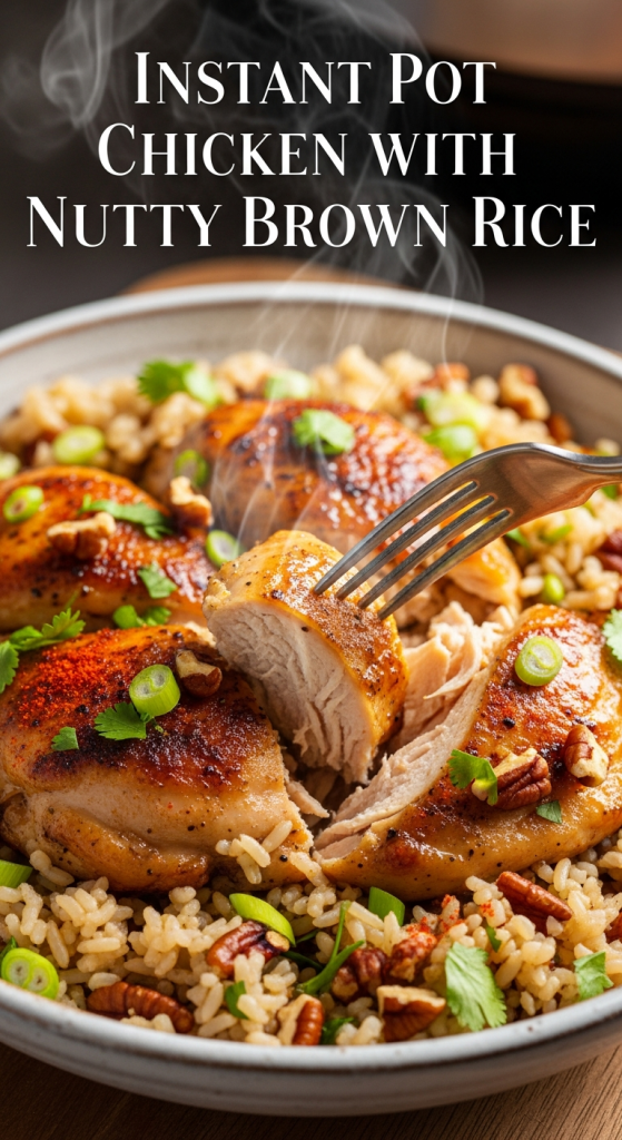 Instant Pot Chicken with Nutty Brown Rice: One-Pot Magic