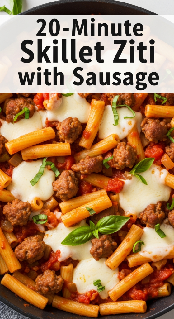Irresistible 20-Minute Skillet Ziti with Sausage Quick & Flavorful