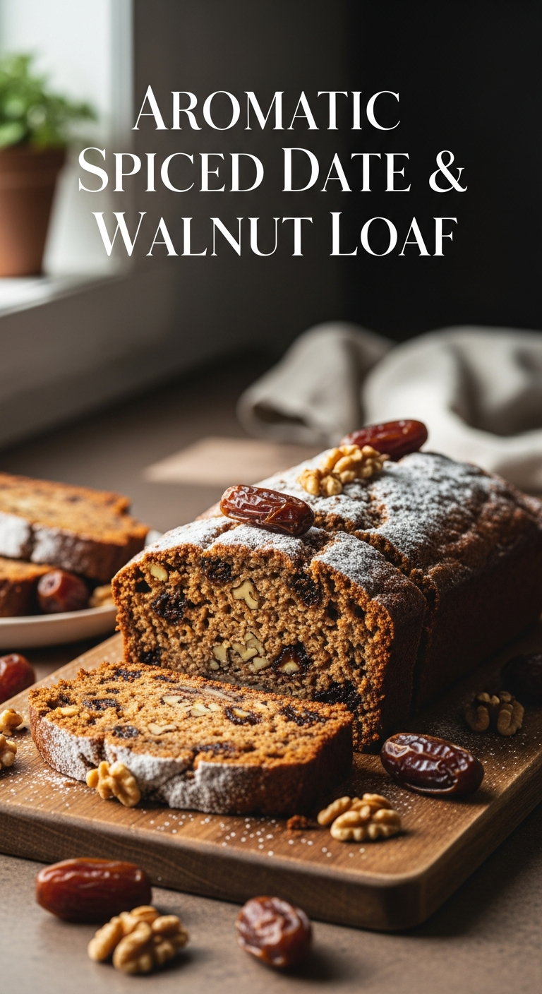 Irresistible Aromatic Spiced Date & Walnut Loaf: A Cozy Classic Treat