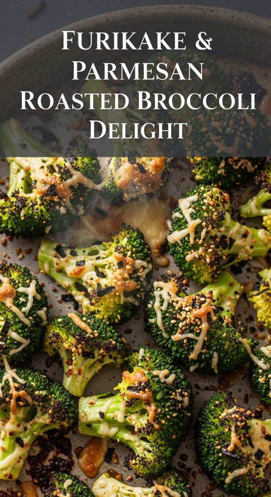 Irresistible Furikake & Parmesan Roasted Broccoli Delight: Crunchy Fusion