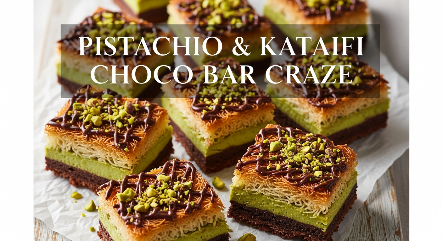 Irresistible Pistachio & Kataifi Choco Bar Craze: Dubai’s Viral Twist