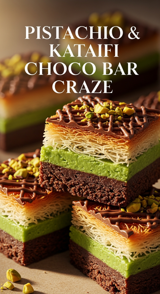 Irresistible Pistachio & Kataifi Choco Bar Craze: Dubai’s Viral Twist